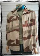 Veste militaire  beige et marron camouflage désert taille L