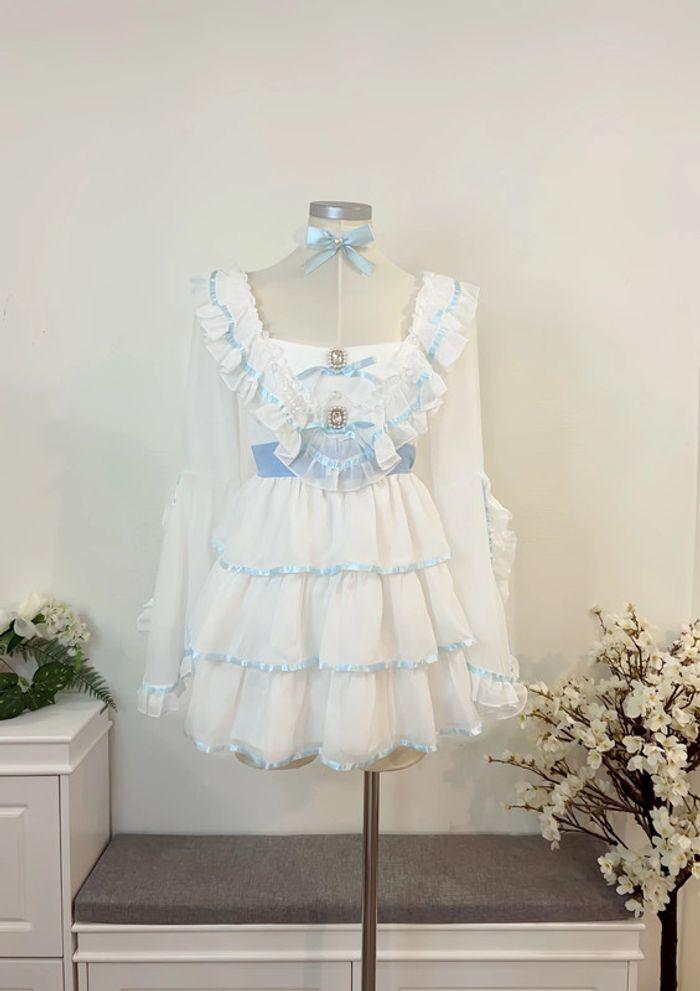 Dress Robe style Princess Barbie Blue Lolita Cosplay Manga Anime - photo numéro 4