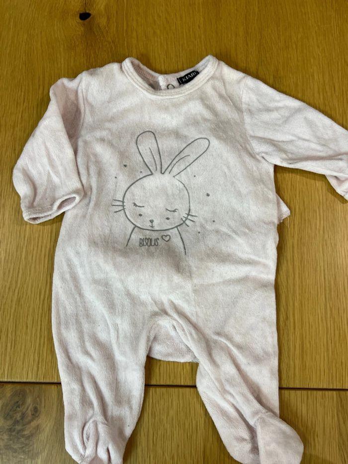 Lot  5 pyjamas une pièce fille 1 mois j1 - photo numéro 10