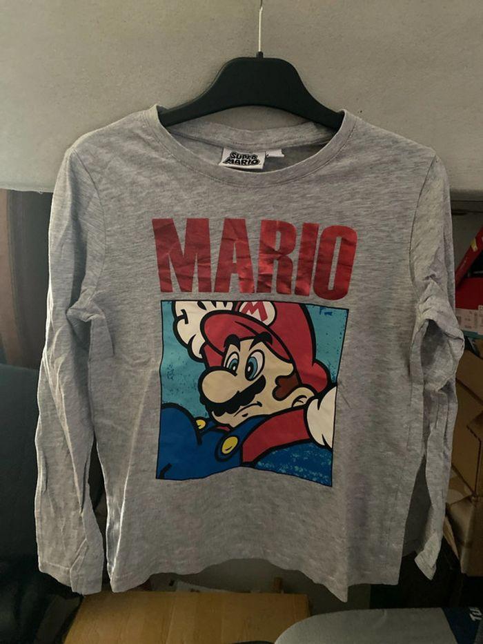 Tee shirt manches longues Mario - photo numéro 1