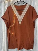 Blouse marron neuf