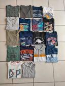 Lot de 18 tee shirts manches longues + polo