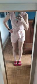 Combishort rose pastel