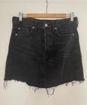 Mini jupe en jeans noir T.38 H&M