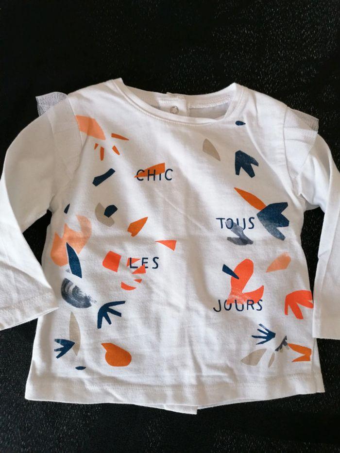 T shirt manches longues 6 mois - photo numéro 1