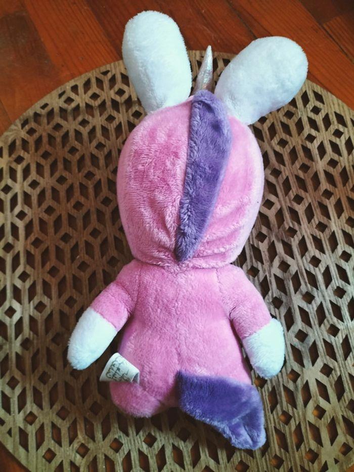 Peluche lapin crétin licorne - photo numéro 3