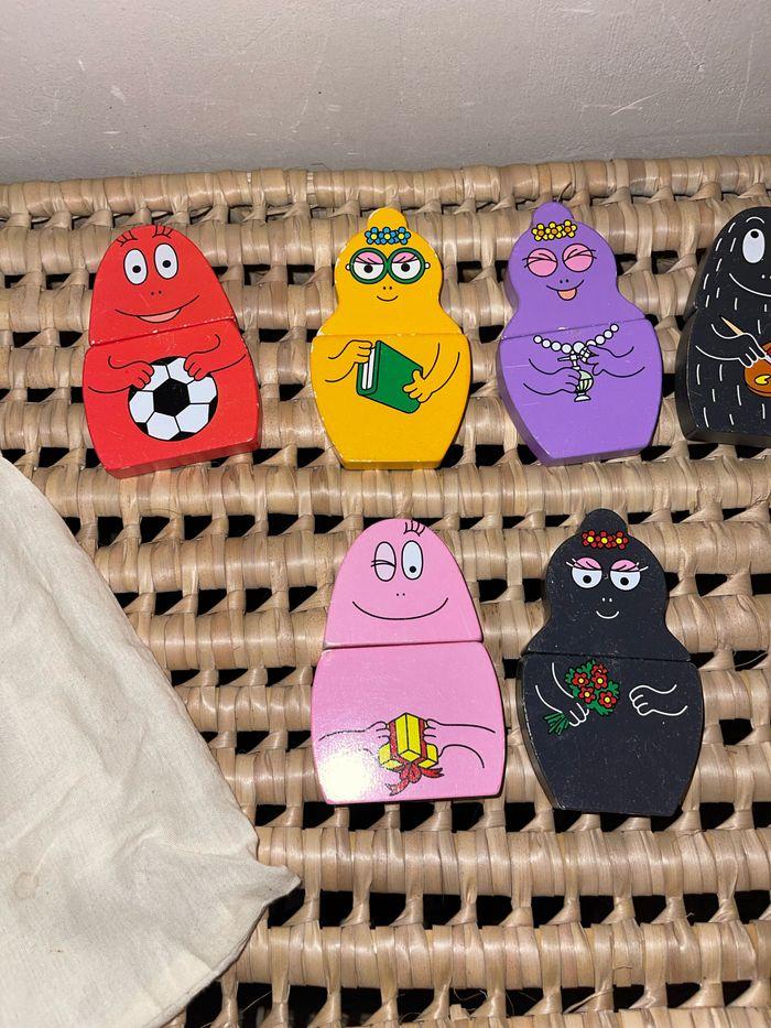 Jeu de Barbapapa aimantée en bois - photo numéro 2