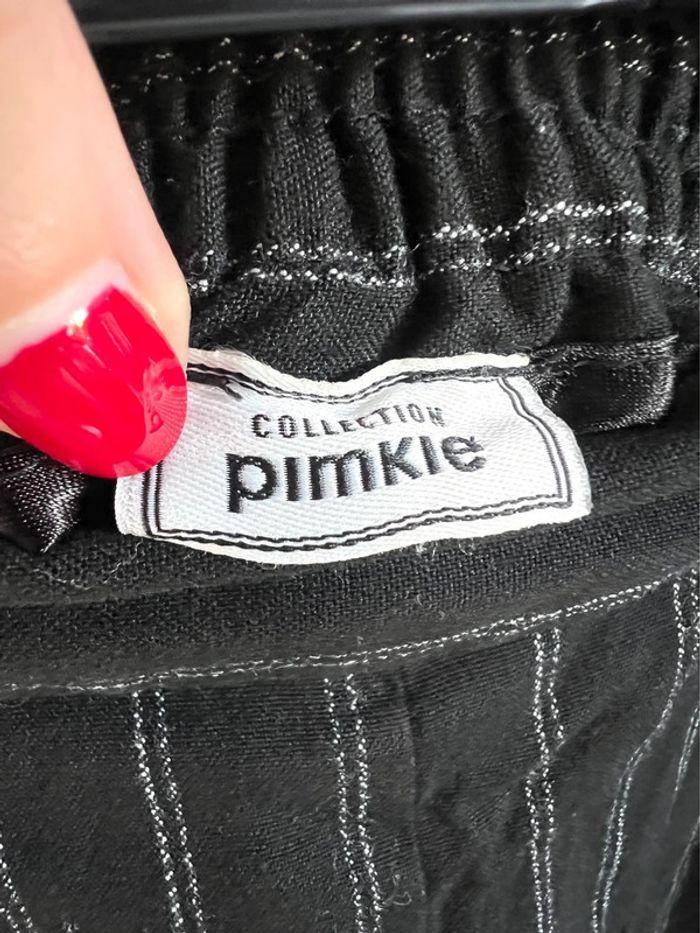 Pantalon droit noir à rayures Pimkie - photo numéro 3