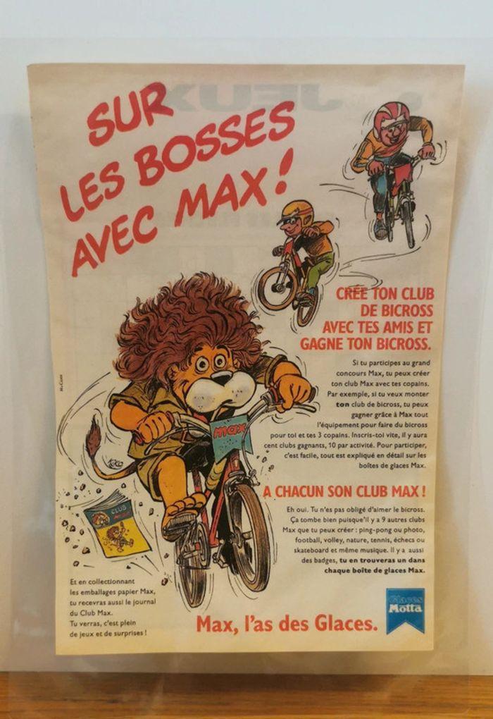 Ancienne publicité glaces max motta - photo numéro 1