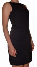 robe droite noire unie taille 34