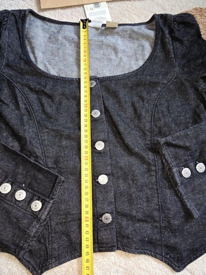 Levi's Blouse corset à manches longues en denim Weston taille m - photo numéro 16