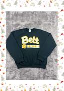 👕 Sweat à capuche Veste University Rare Vintage y2k 90s 2000s Bett Softball Noir Taille S 👕