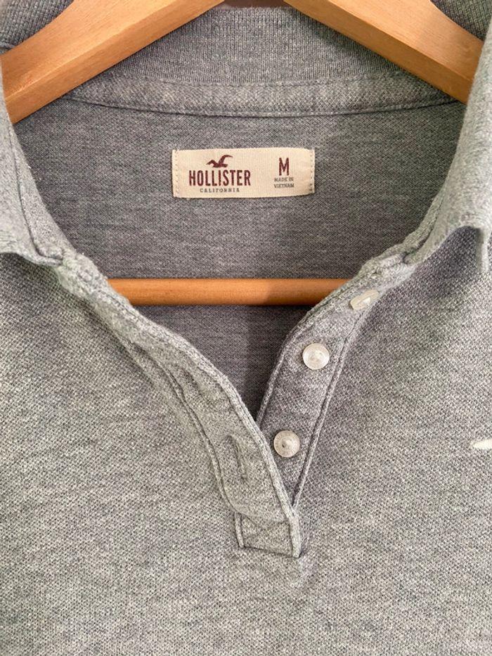 Polo Hollister gris - photo numéro 2