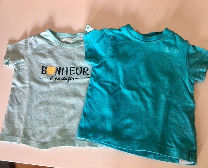 Lot 2 T-shirts 3 et 6mois - photo numéro 1