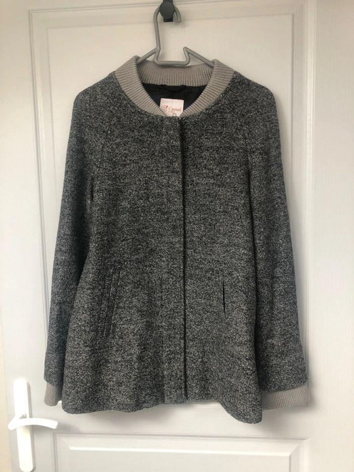 Manteau gris femme taille 36 neuf gémo