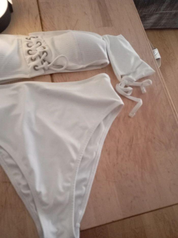 Ensemble maillot plage blanc 38 - photo numéro 3