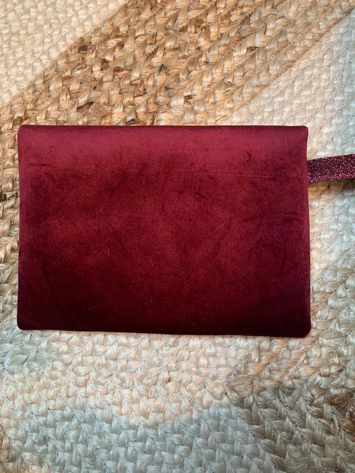 Pochette cérémonie velours bordeaux Mac x my little box - photo numéro 3