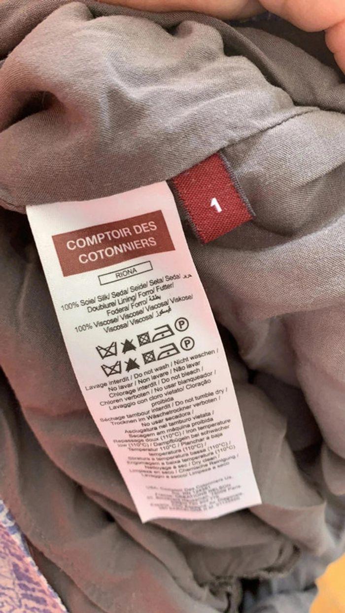 Robe comptoir des cotonniers T:1 soie - photo numéro 4