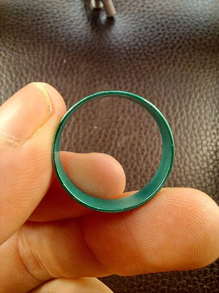 Bague en aluminium verte - photo numéro 3