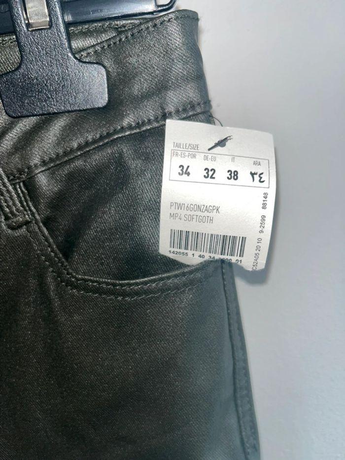 Pantalon huilé vert foncé neuf taille 34 - photo numéro 1