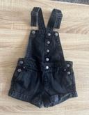 Salopette noir short