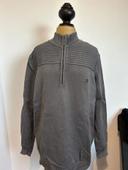 Pull col zippé Oxbow couleur gris taupe xxl