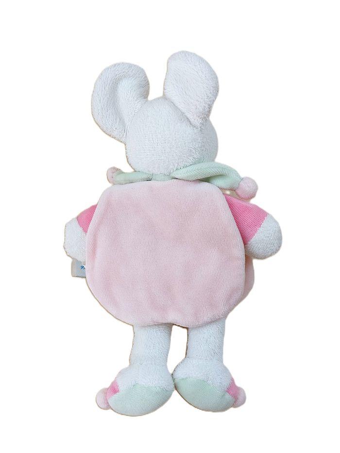 DOUDOU ET COMPAGNIE souris cape rose vert coeur collerette Leonie 24 cm - photo numéro 2