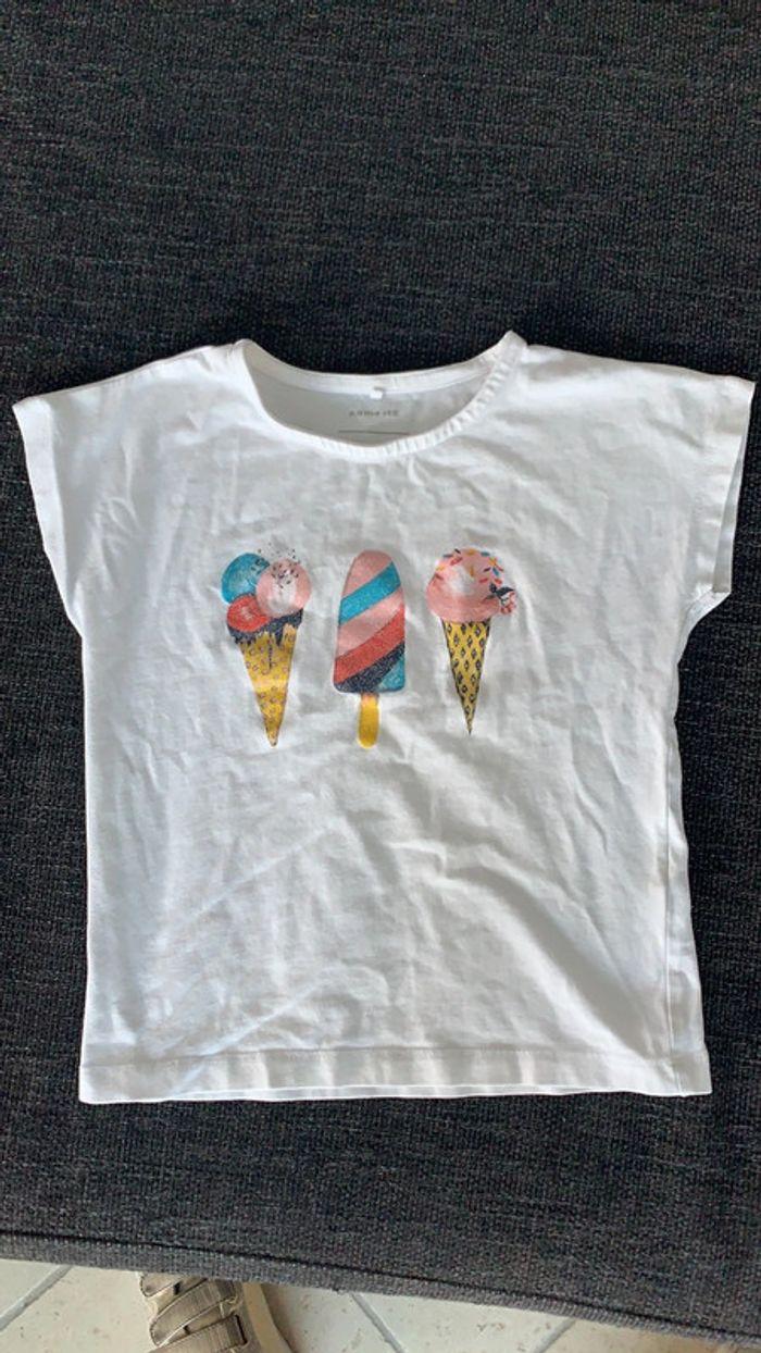 Tee-shirt manches courtes, Name it, 4 ans en bon état - photo numéro 1