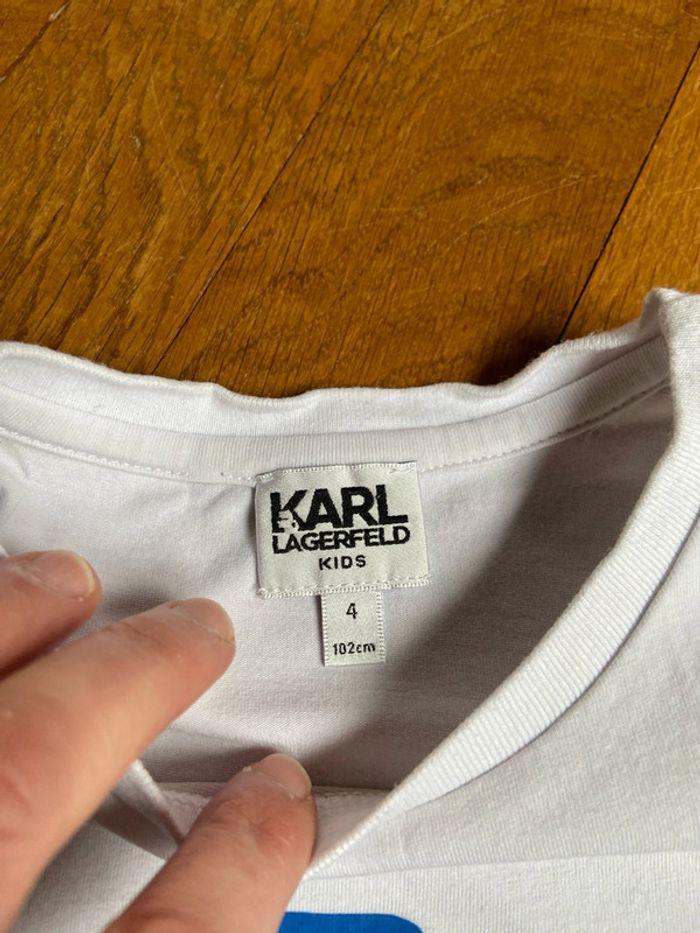 Tee shirt 4 ans Karl lagerfeld kids - photo numéro 3