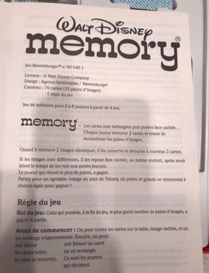 Jeux memory Disney - photo numéro 5