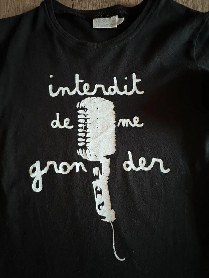 Tee shirt taille 8 ans Interdit de me gronder très bon état - photo numéro 5