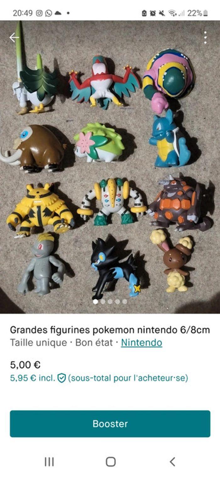 Grandes figurines pokemon nintendo 6/8cm au choix = 5e - photo numéro 6