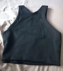 Croc top noir Zara