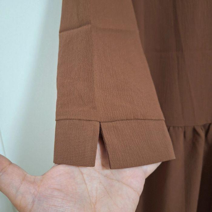 Robe midi col V taille S Grâce et Mila marron - photo numéro 5