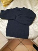 Pull fille bleu marine