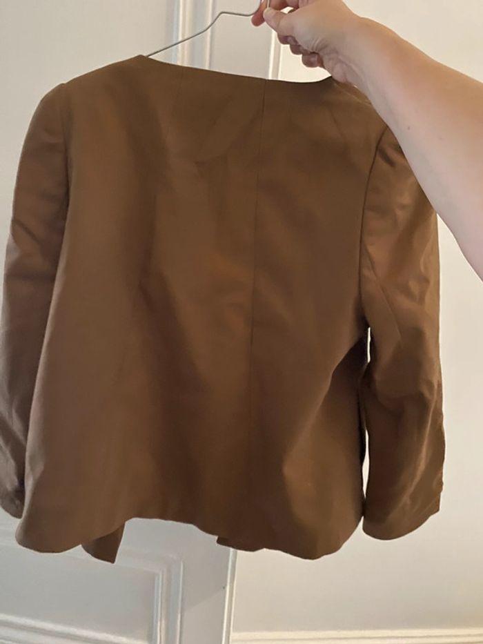 Veste Zara mi saison marron taille S - photo numéro 3