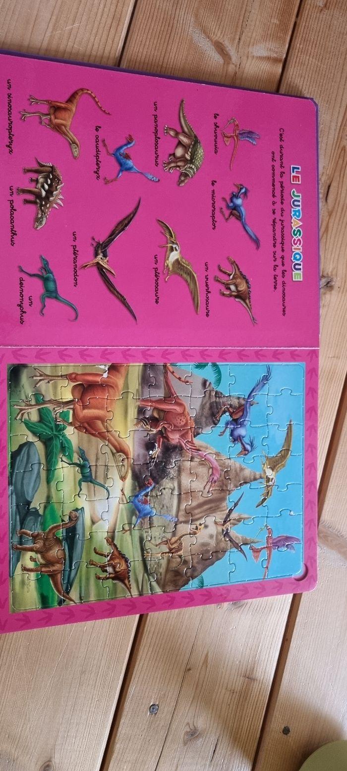 Grand livre puzzles sur les dinosaures - photo numéro 3