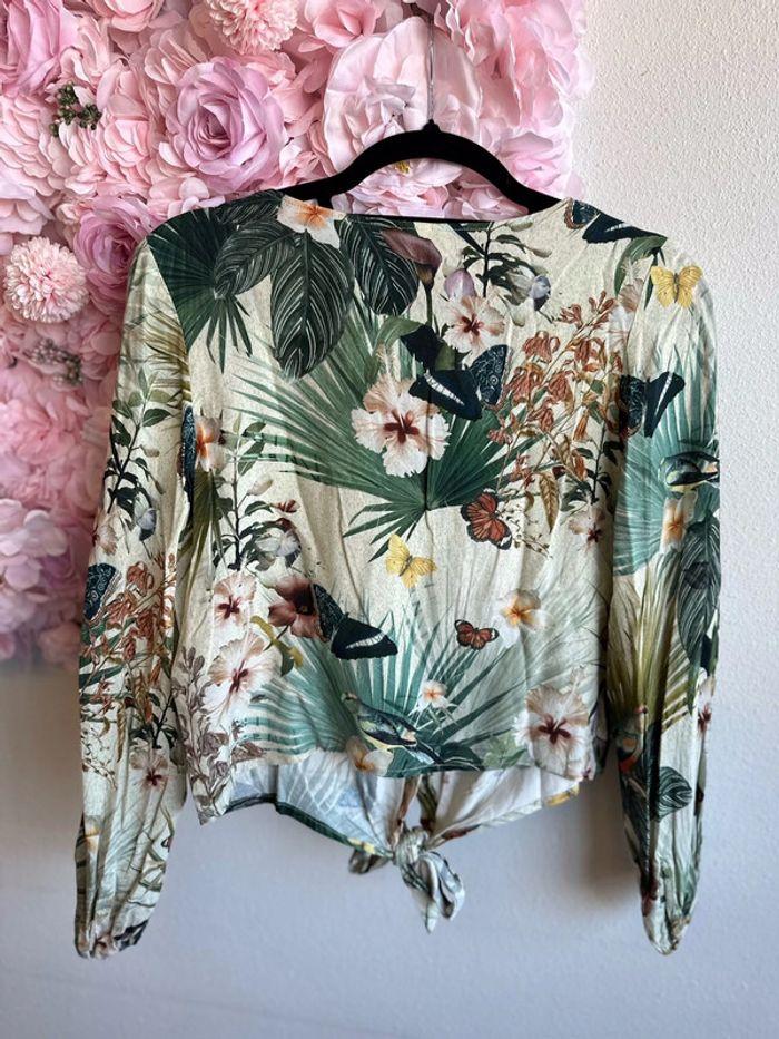 Blouse motifs fleurs & tropicaux taille 34 de chez H&M - photo numéro 6