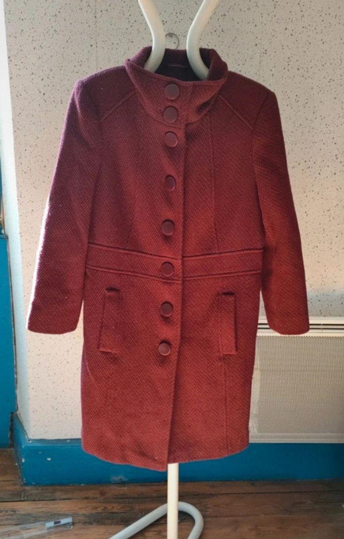 Manteau bordeaux / rouge - photo numéro 1