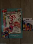 Livre de coloriage  Disney stitch + craies de cire