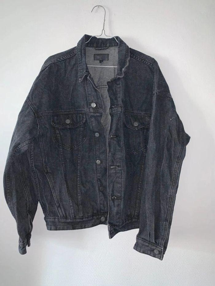 Veste en jeans noir homme taille 36 - photo numéro 1