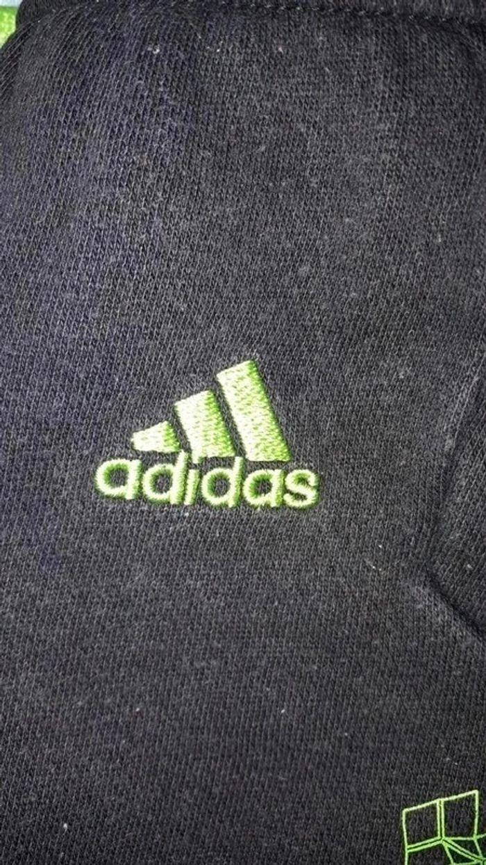 Ensemble jogging noir et vert pomme 6/9 mois Adidas - photo numéro 7