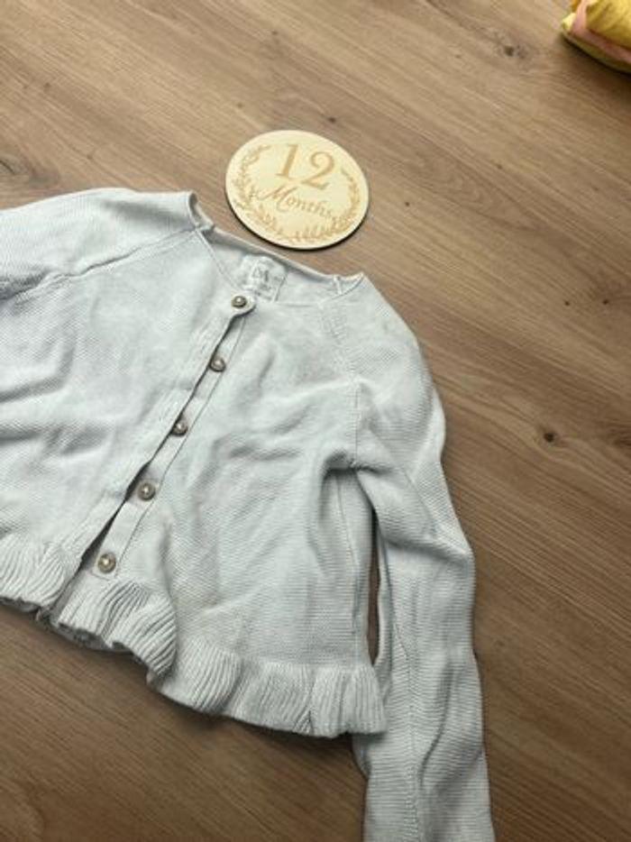 Gilet blanc C&a 12mois - photo numéro 2