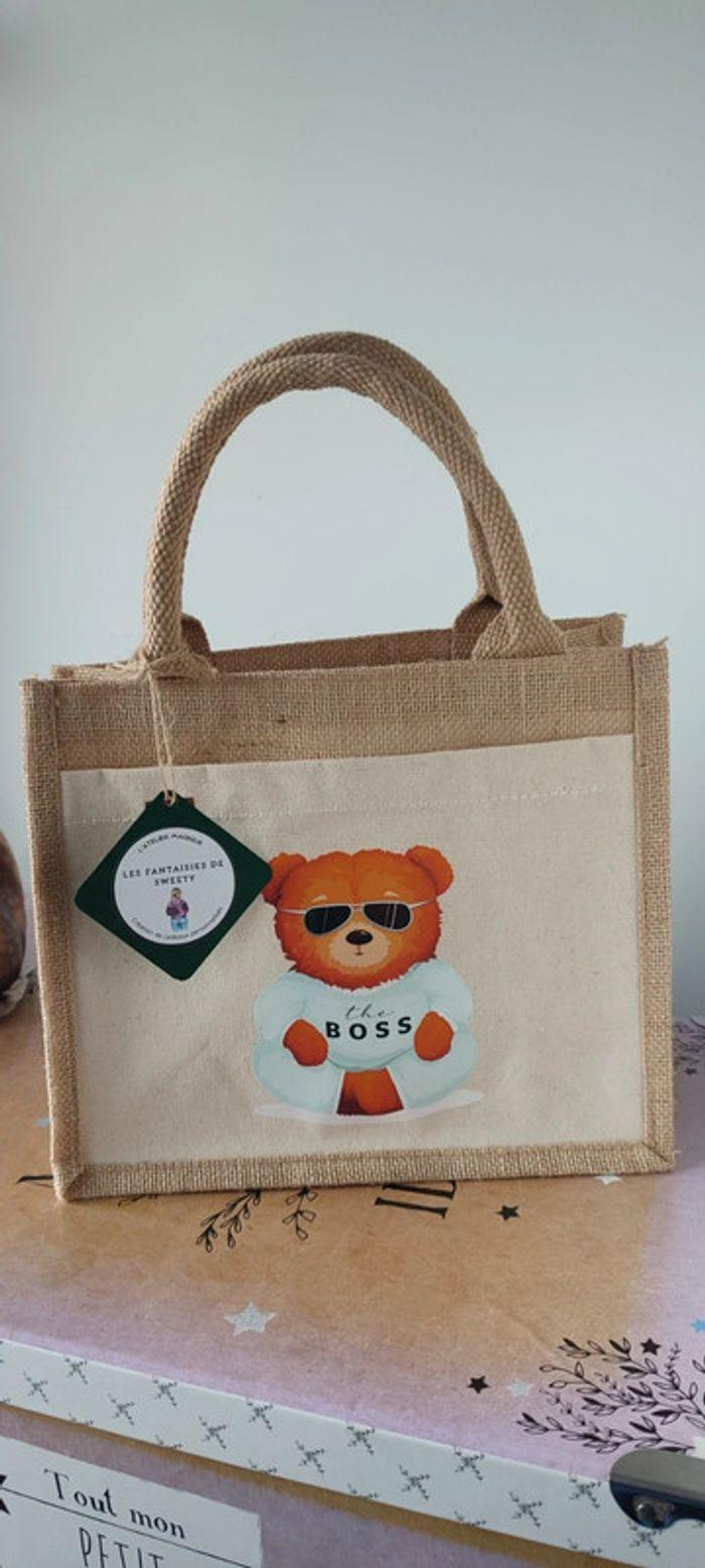 Sac toile de jute neuf Teddy Boss - photo numéro 2