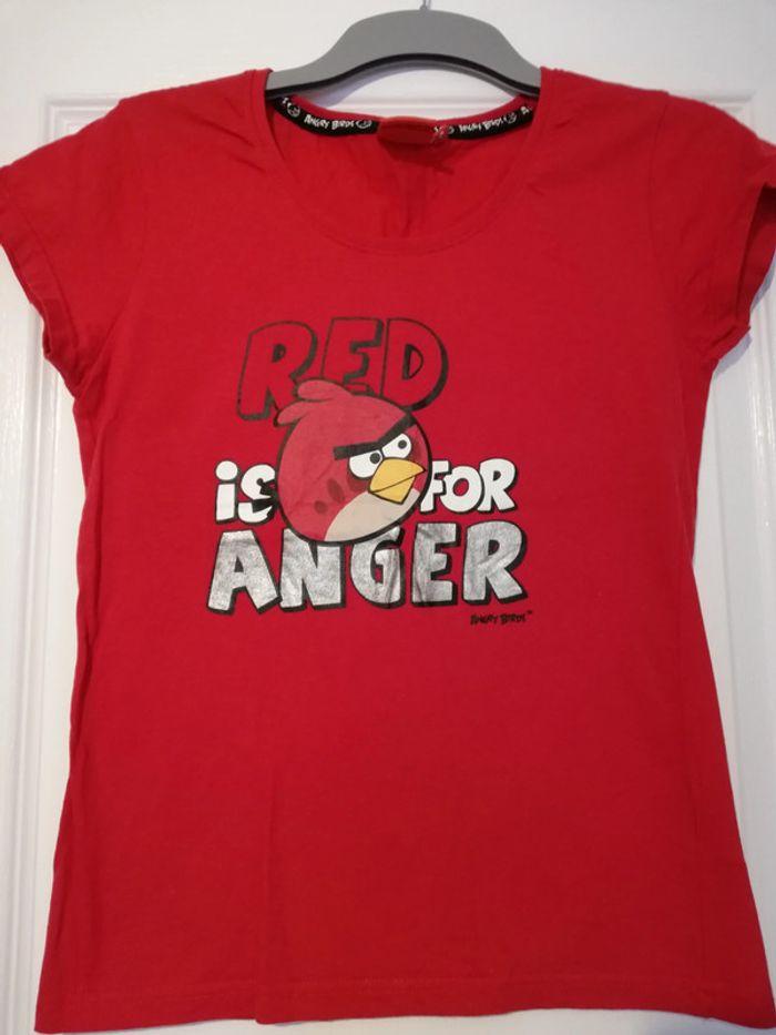 Tee-shirt rouge angry bird 40 - photo numéro 2