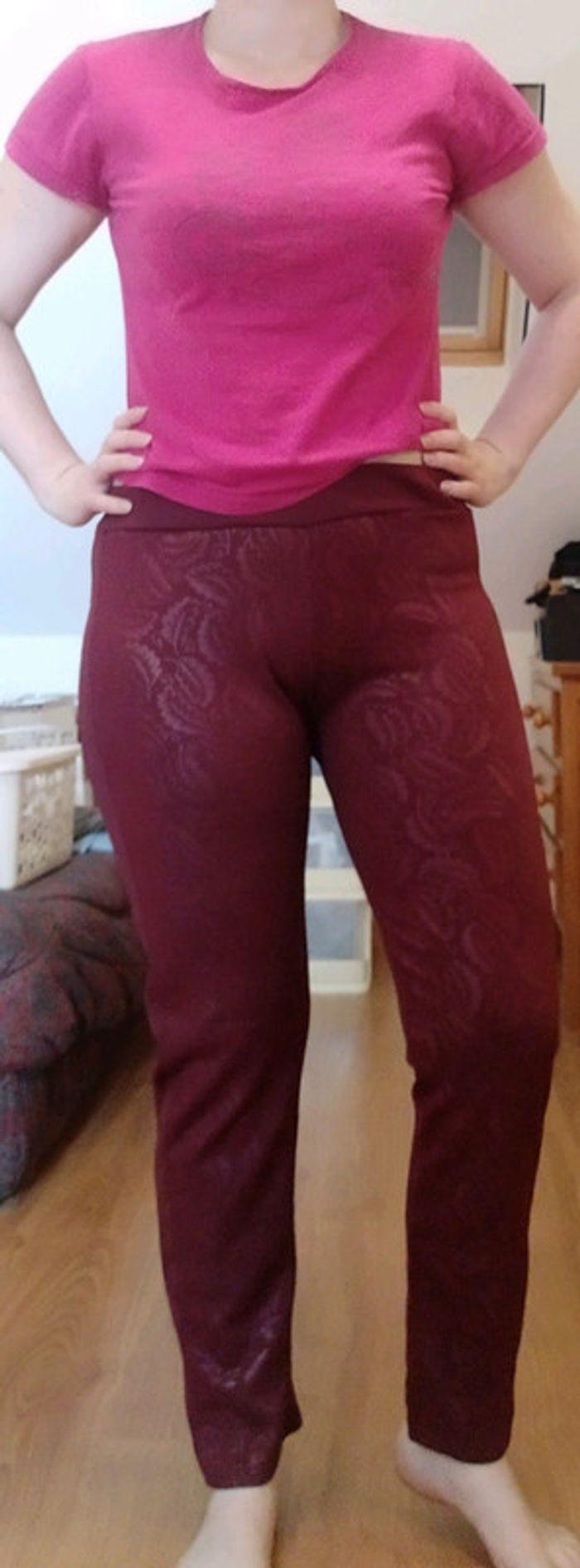 Pantalon bordeaux - photo numéro 1