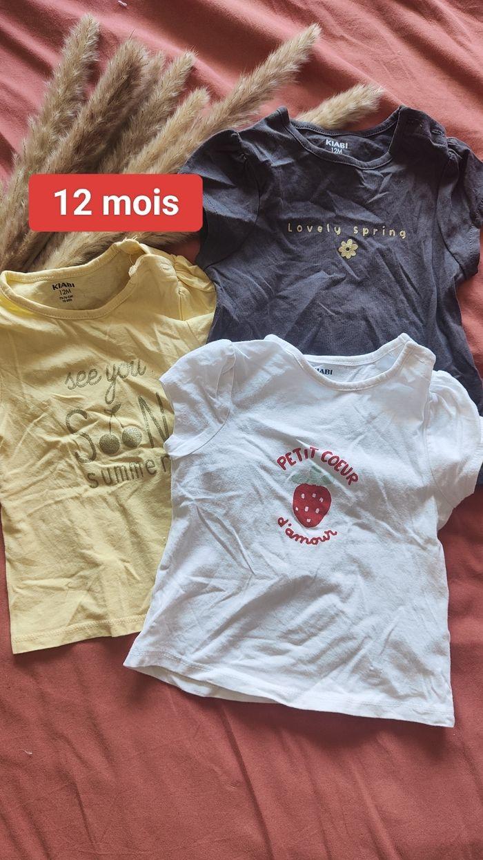 Lot de 3 t-shirts - Kiabi - 12 mois