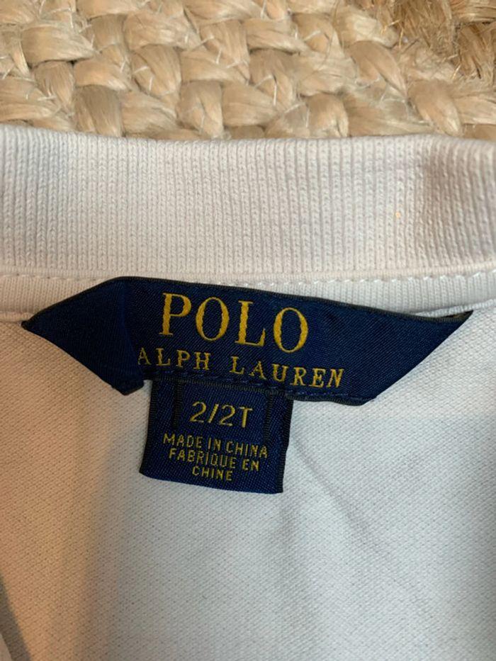 Polo fille blanc Ralph Lauren - photo numéro 3