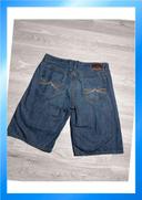 🩳 Short vintage brodé hip hop Ecko UNLTD en jean Bleu Taille 40 XL 🩳