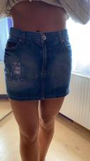 Mini jupe jeans